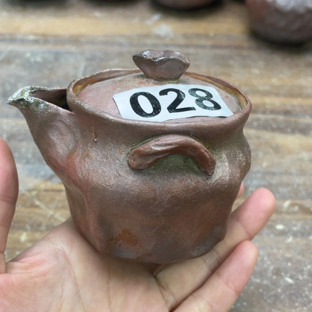 陶纯手工柴烧茶壶茶具瑕瑕