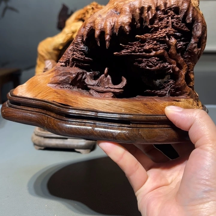 8***8荔枝木意境摆件作品