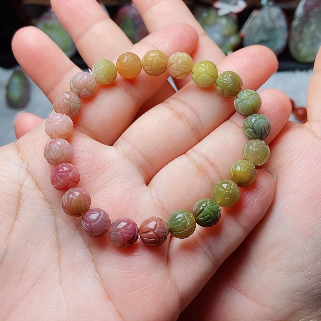 未镶嵌石英质玉（盐源）珠宝半成品