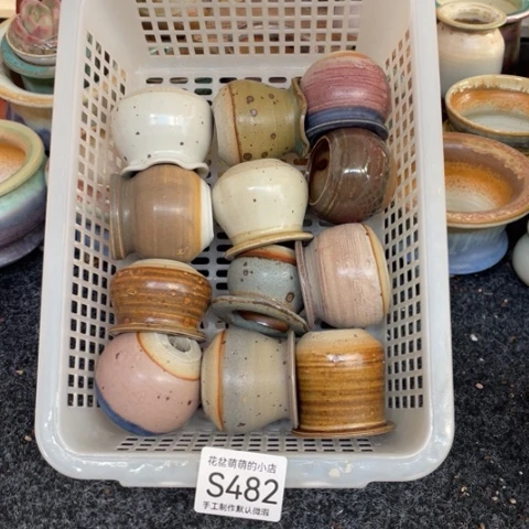 紫砂花盆微瑕482口径3.5左右