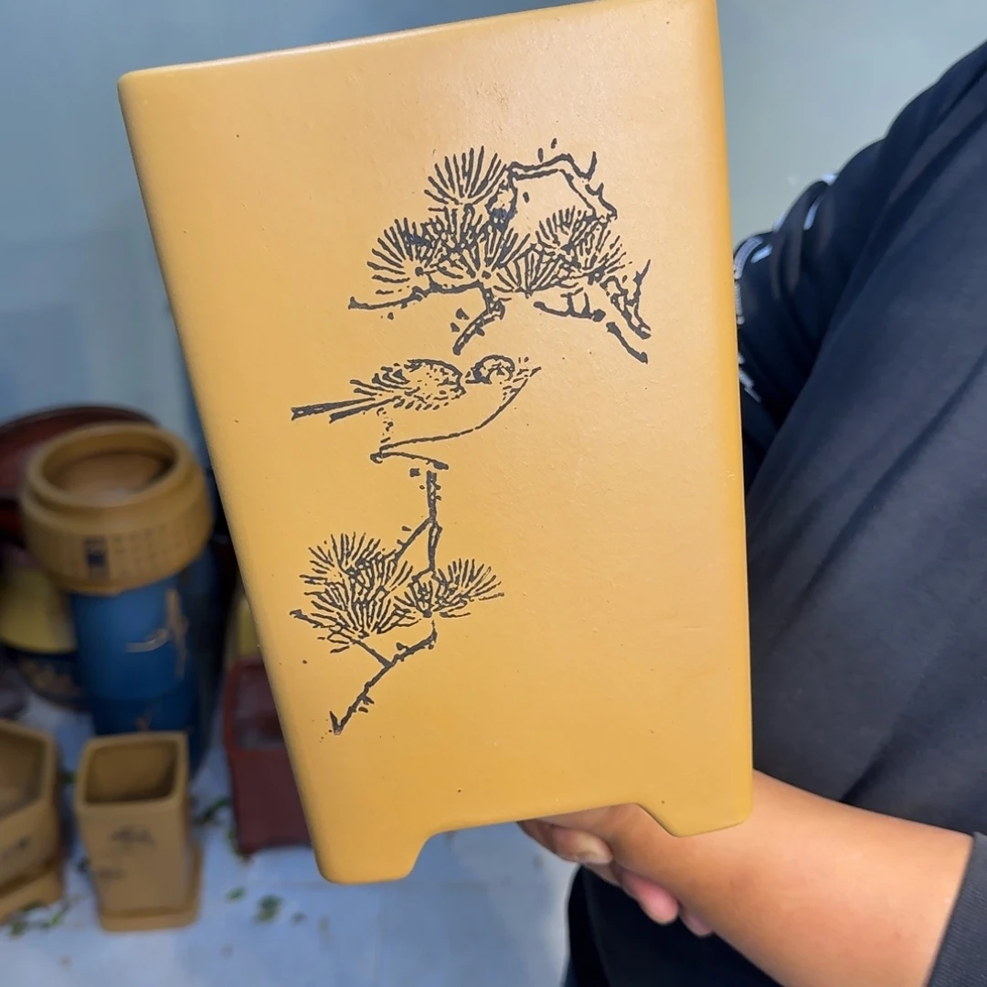 紫砂花盆口径14.20口径