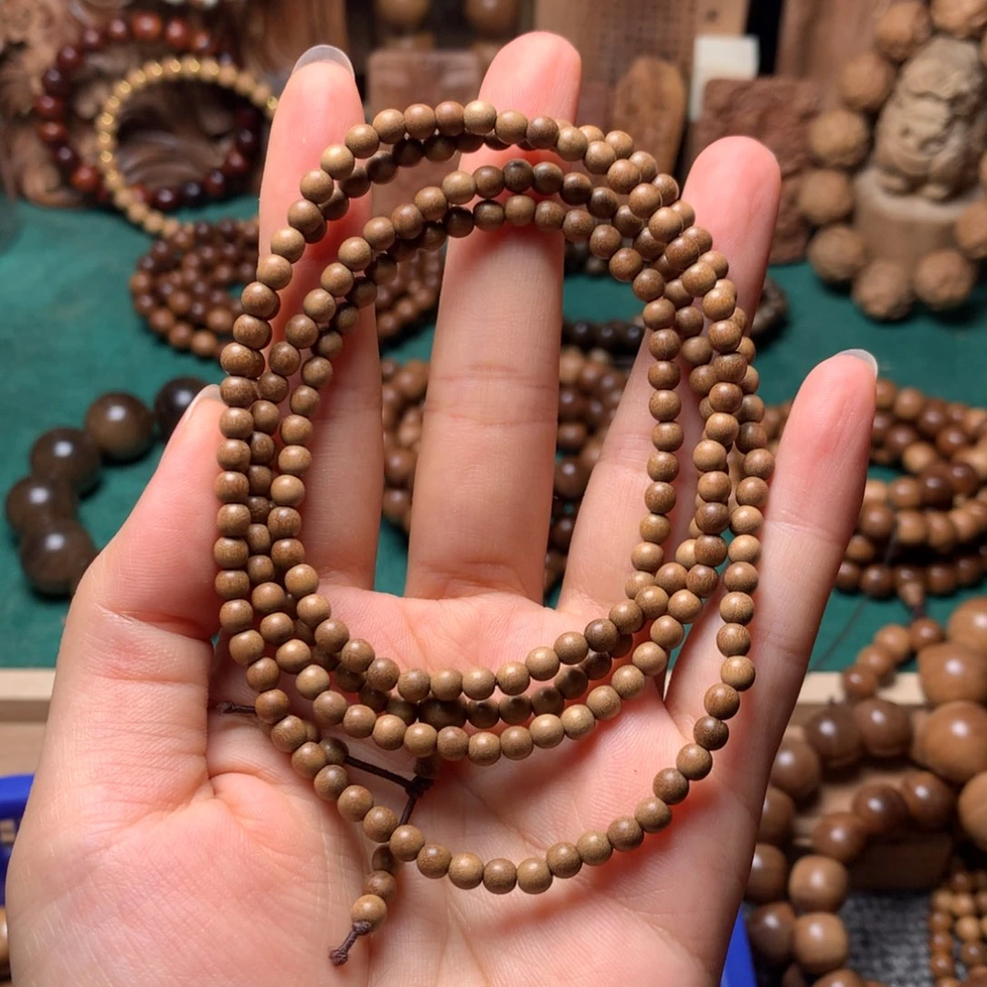 檀香木手串/手链老山檀香0.4多瑕