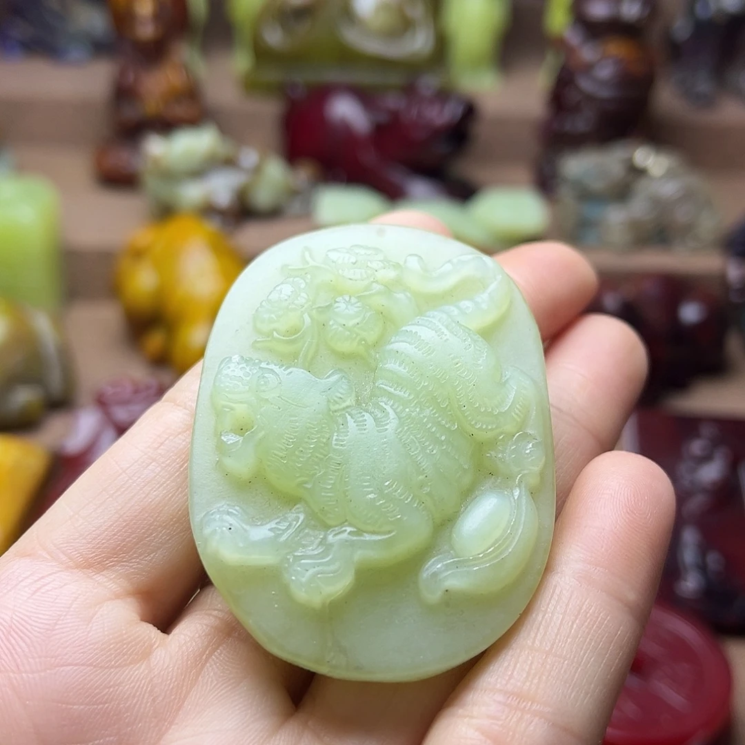 白玉菩提吊坠146。。