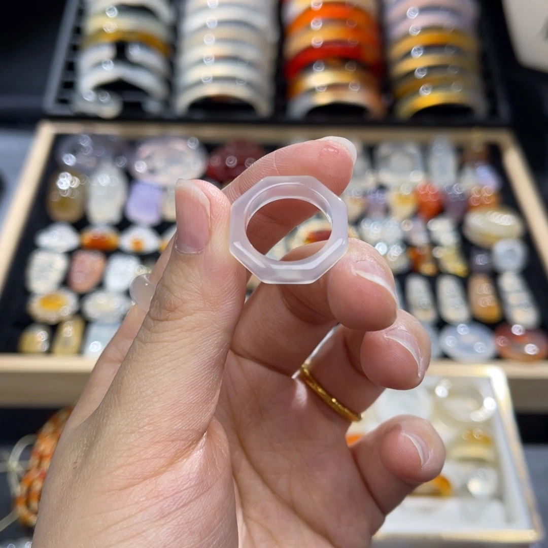 玛瑙/玉髓未镶嵌戒指