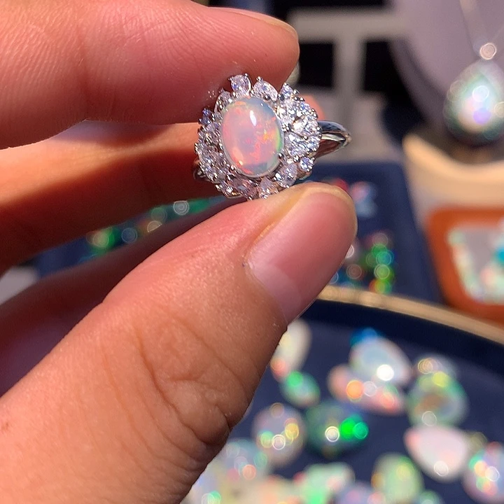 欧泊合金欧泊戒指