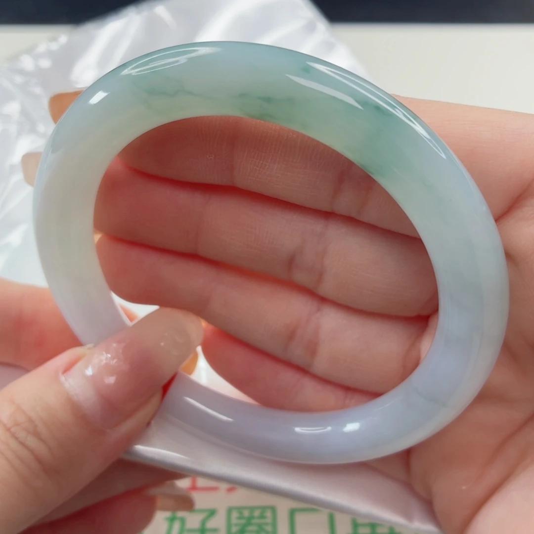 翡翠未镶嵌手镯缅甸天然A货翡翠56