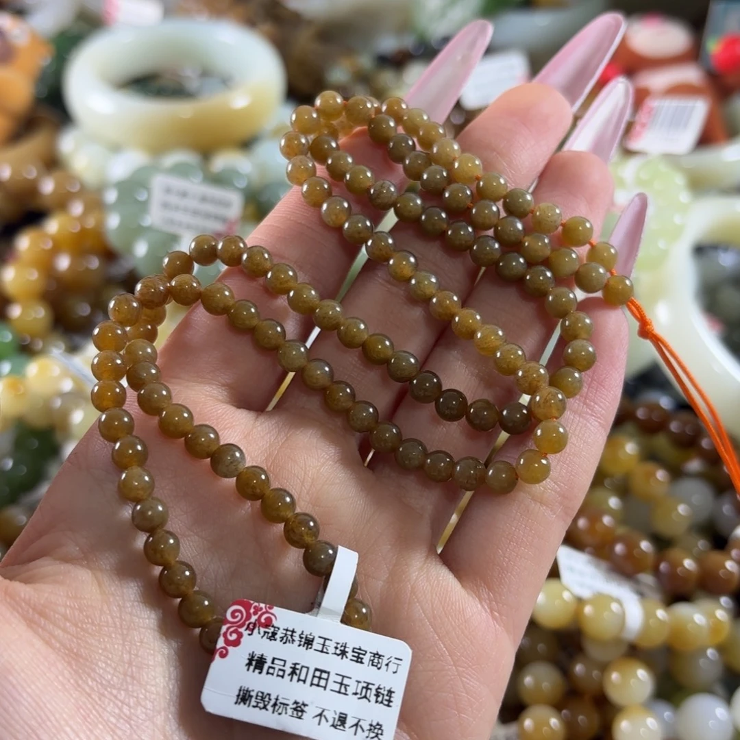 和田玉未镶嵌手链95