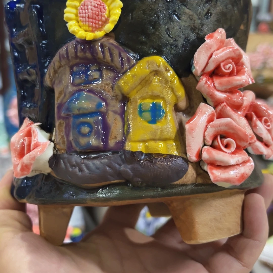 琉璃手工艺品陶瓷多肉花盆艺术品
