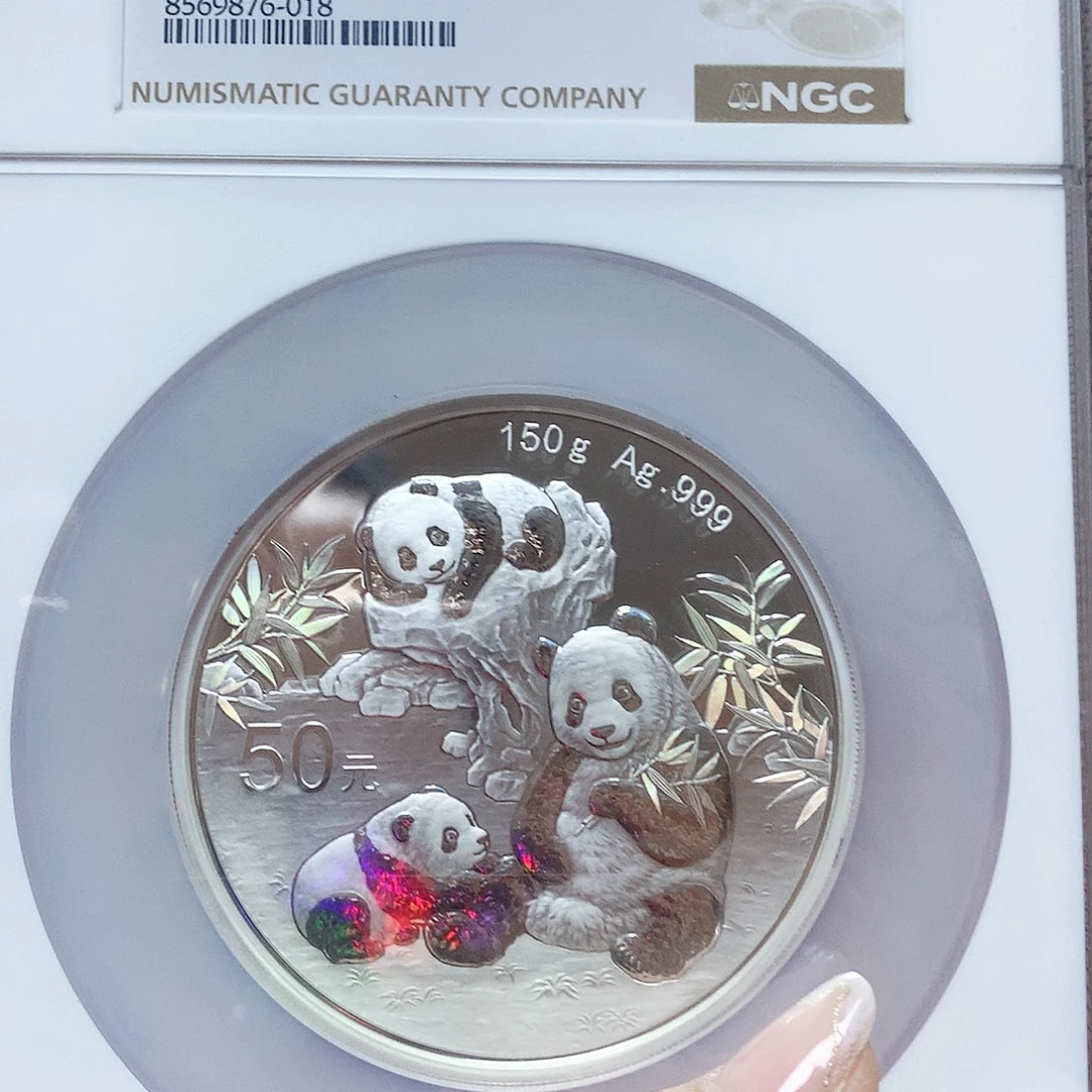 纯银2025年熊猫150克67分