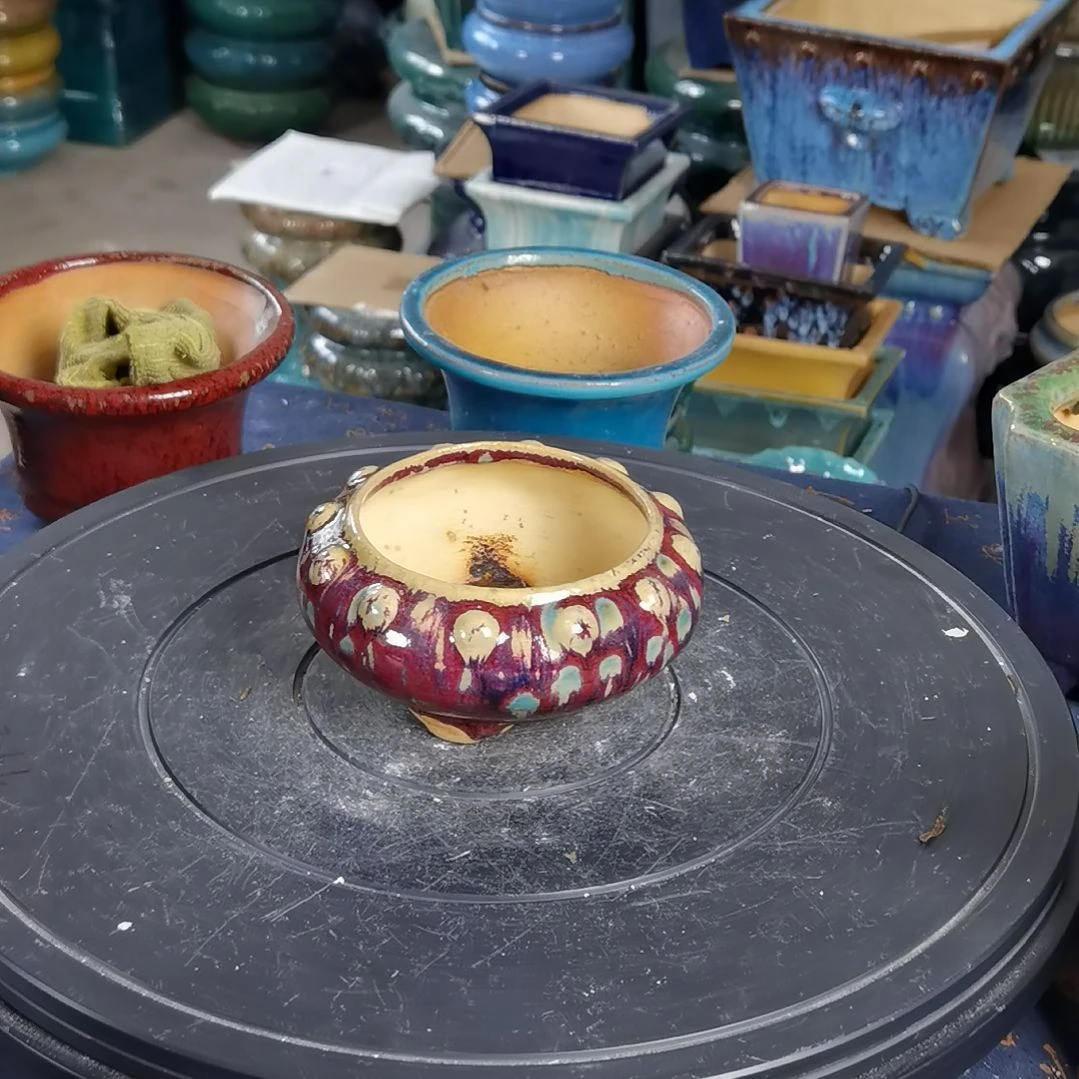 内口9深5石湾花盆默认微瑕