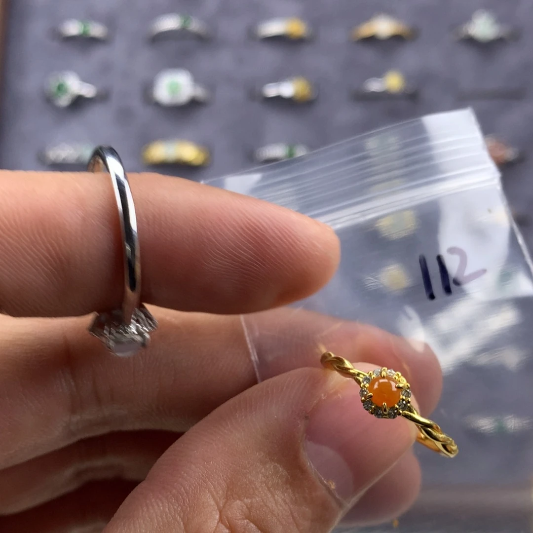 不***。翡翠未镶嵌戒指112