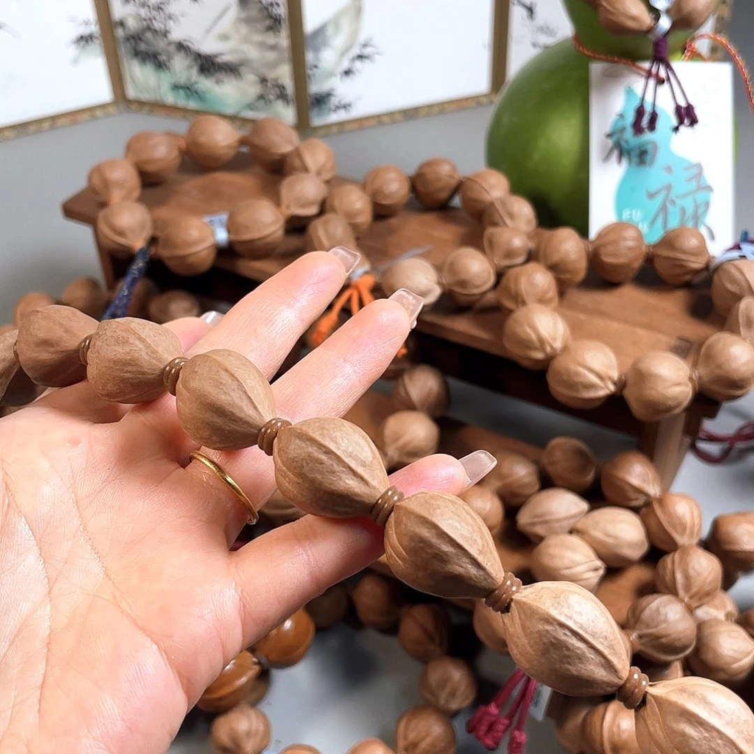 黄***！手串/手链橄榄核18/24梅林铁核三面佛