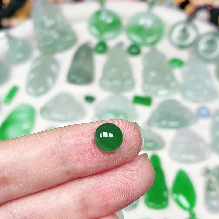 翡翠裸石缅甸天然A货翡翠