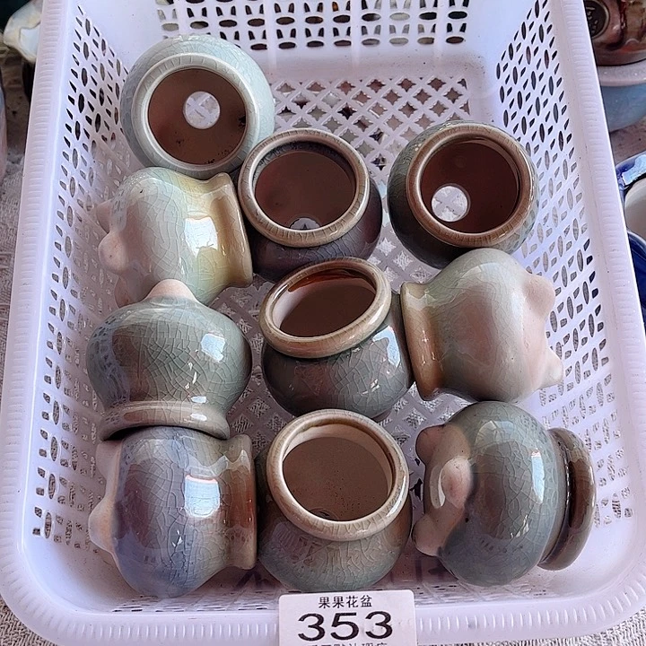 红陶陶瓷花盆353