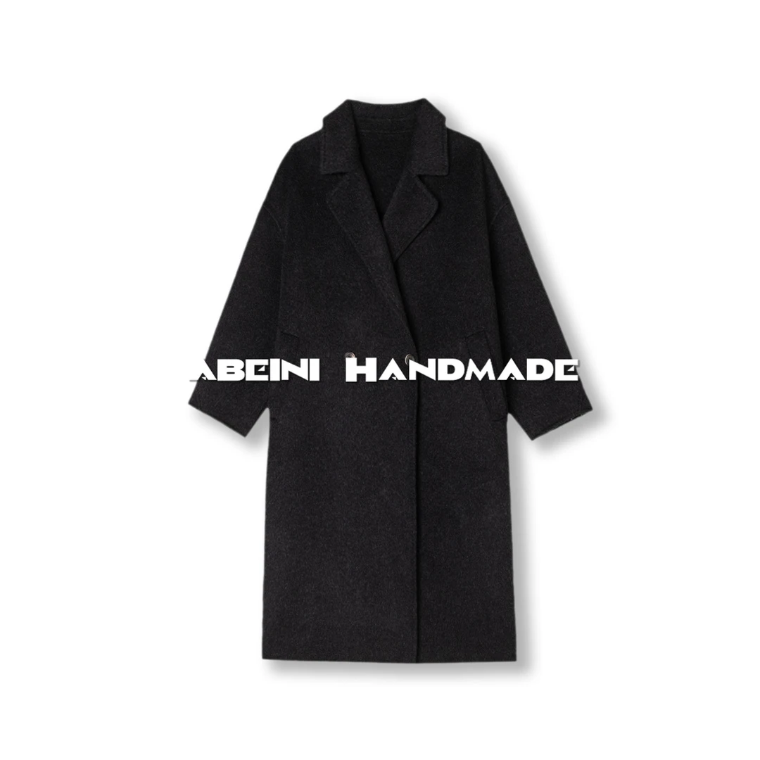 【城市战袍】 骆驼绒桑蚕丝双面呢大衣秋冬加绒松弛感高奢大衣