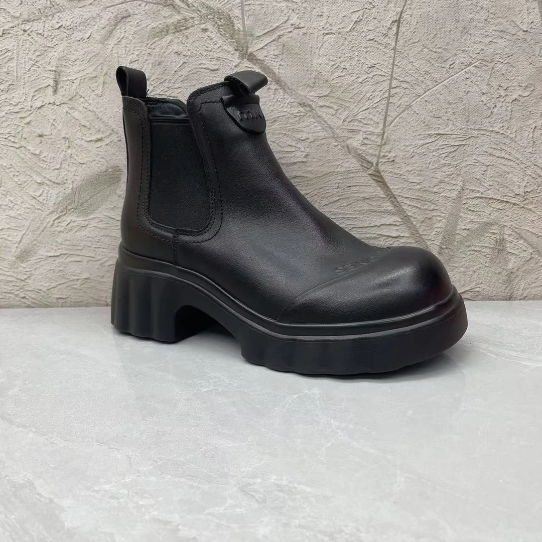 短靴女靴子 牛皮 73103