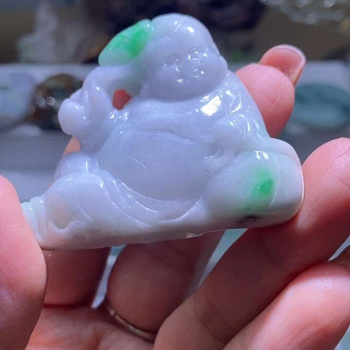 【闪购商品】翡翠未镶嵌颈饰童子