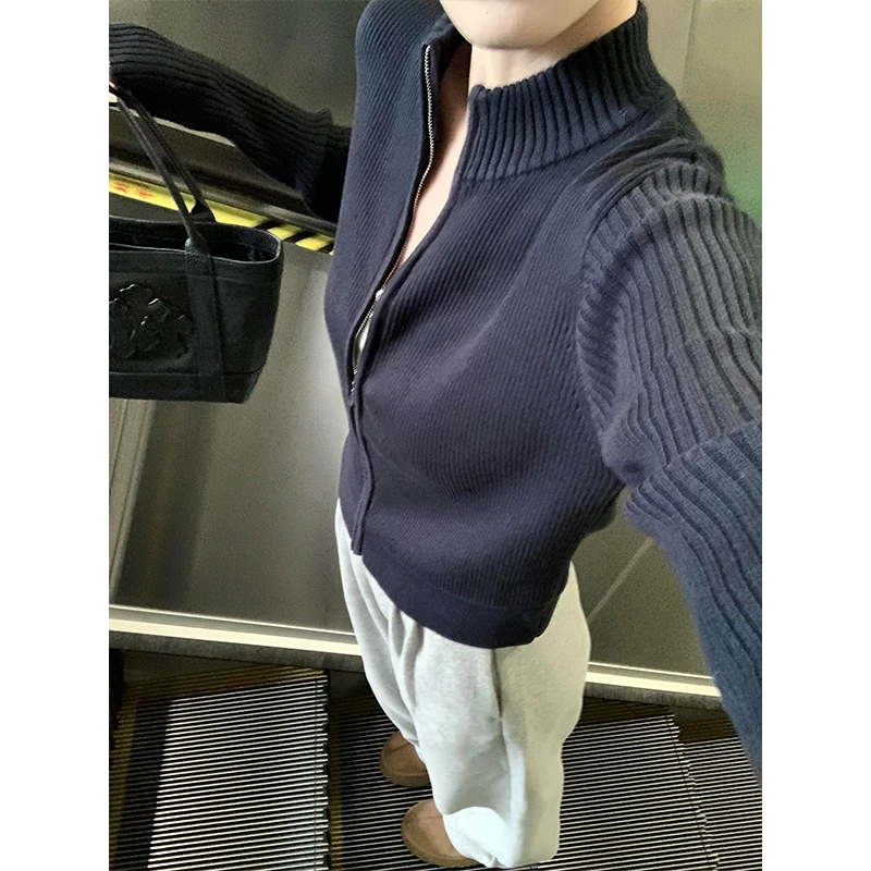 MARIE.COCO一整套ootd穿搭长袖针织开衫上衣女早秋新款休闲裤套装