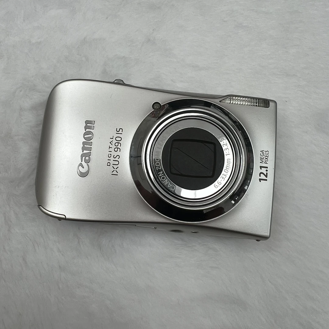 9新 Canon/佳能 ixus990银色1210w像素妆感十足冷白效果