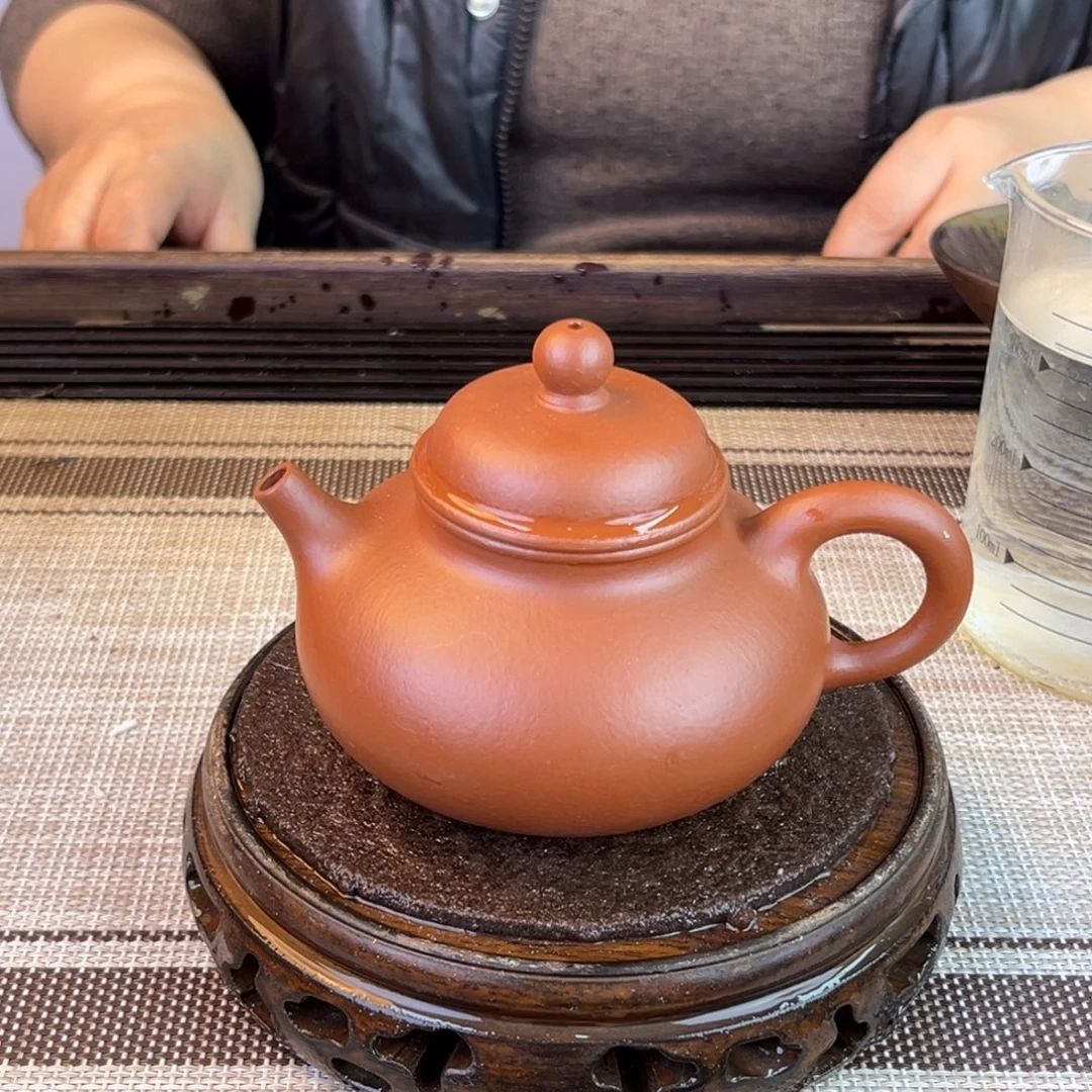 紫砂茶壶小煤窑朱泥220cc