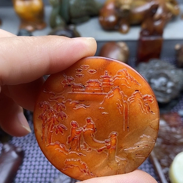 未镶嵌蛇纹石玉颈饰