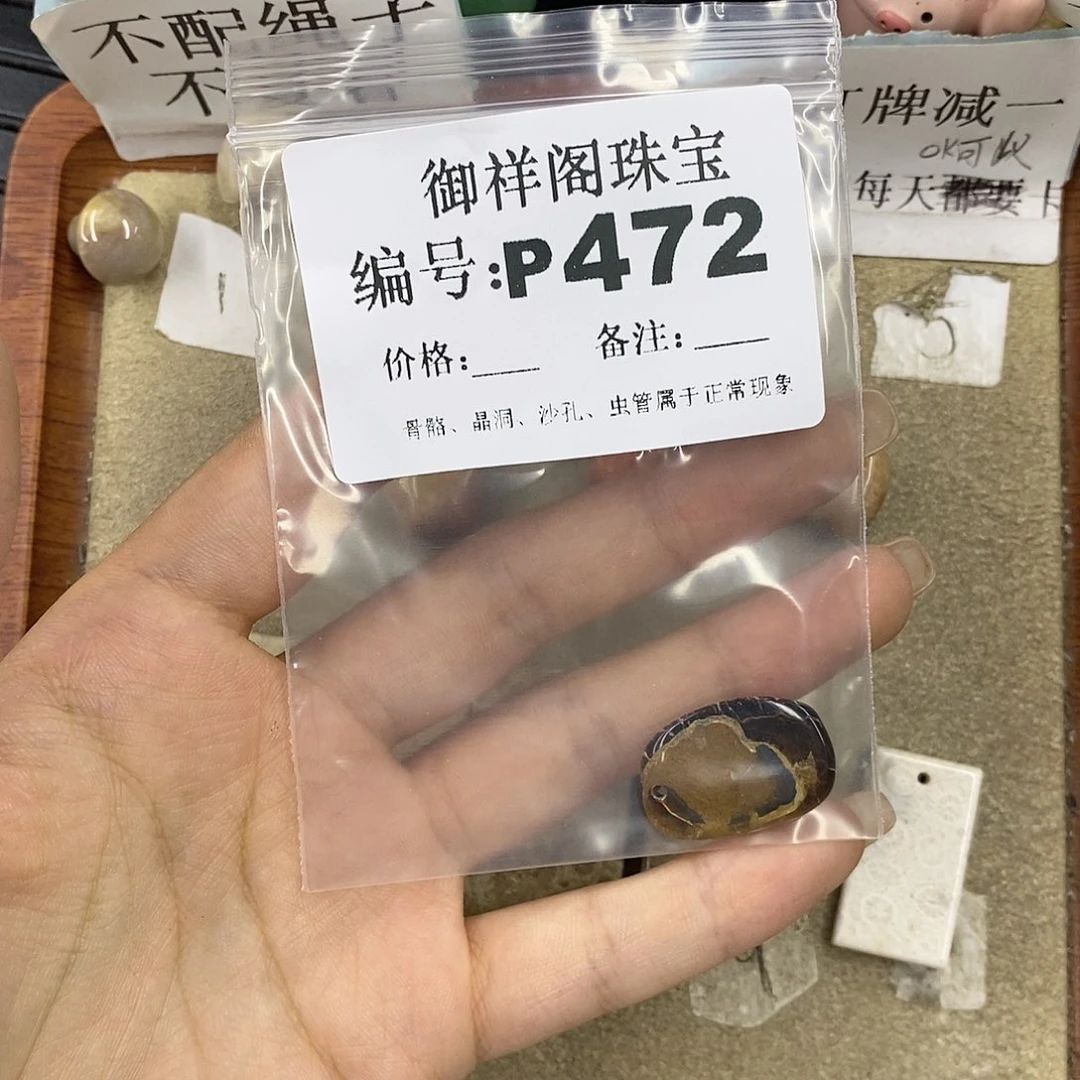 硅化珊瑚（珊瑚玉）未镶嵌颈饰谢*霞