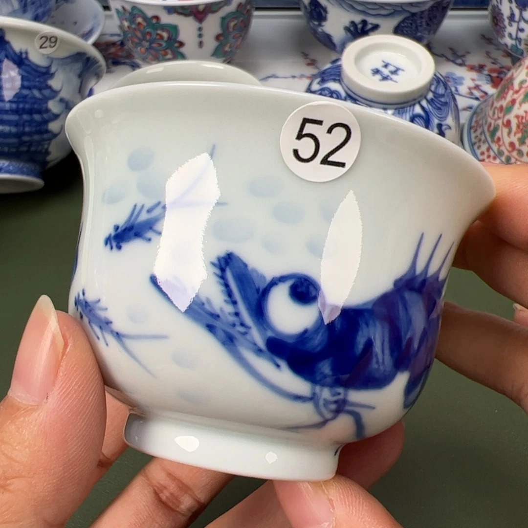 陶瓷景德镇纯手工纯手绘茶具木木52