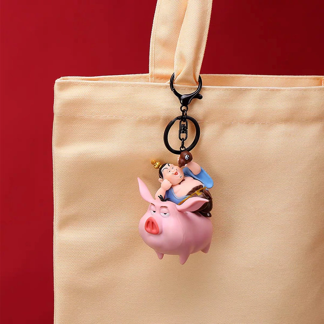 哪吒太乙真人钥匙扣挂件哪吒2魔童闹海系列玩偶创意书包挂饰摆件