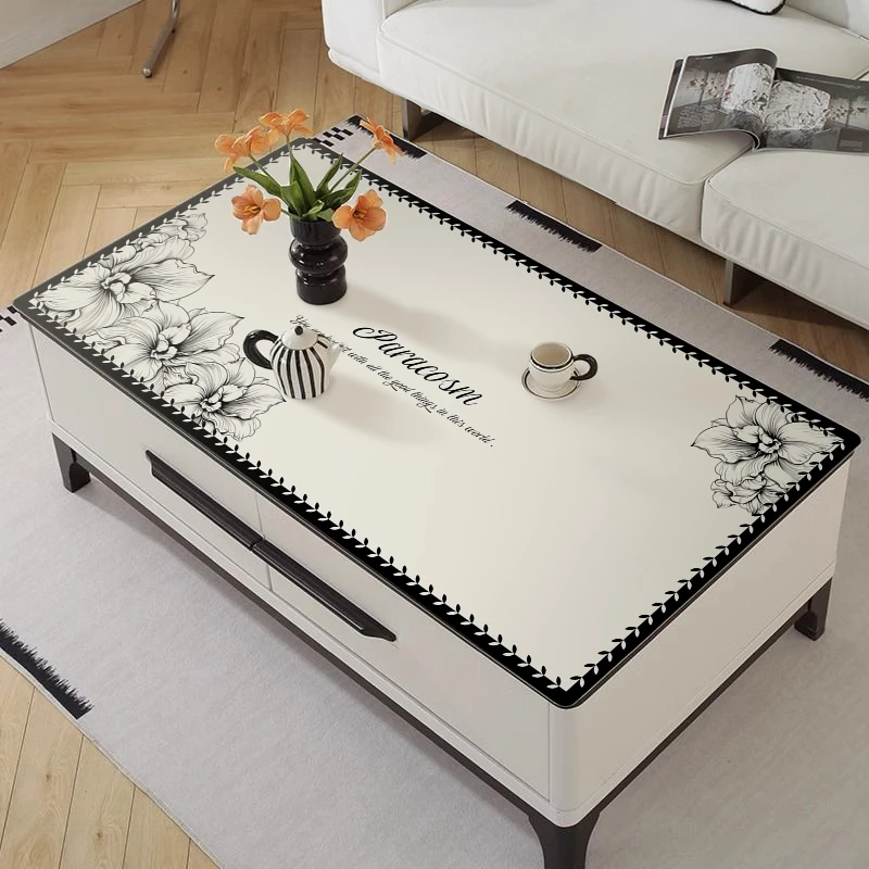 简约轻奢茶几桌布防油防水防油免洗防烫客厅茶几电视柜台面保护垫