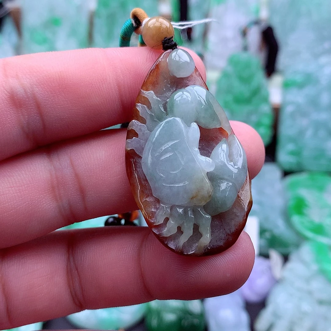 翡翠未镶嵌吊坠(不含链)