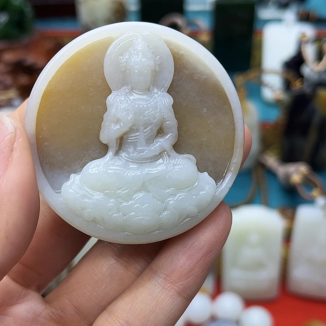 和田玉未镶嵌挂件