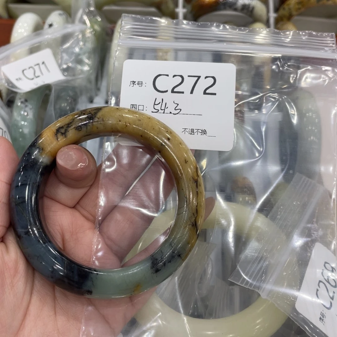 未镶嵌蛇纹石玉手镯