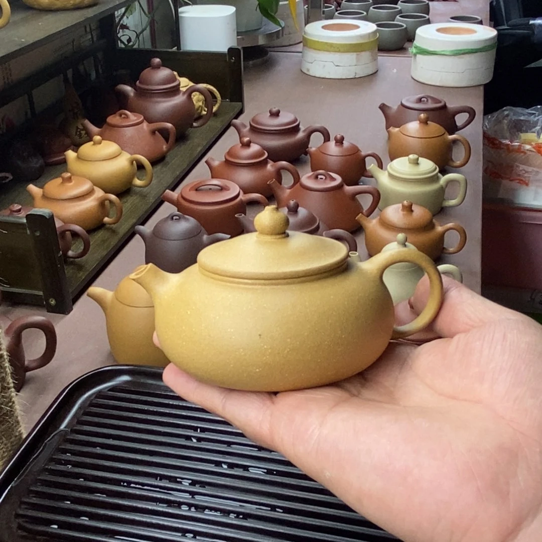 茶壶紫砂紫砂寒江