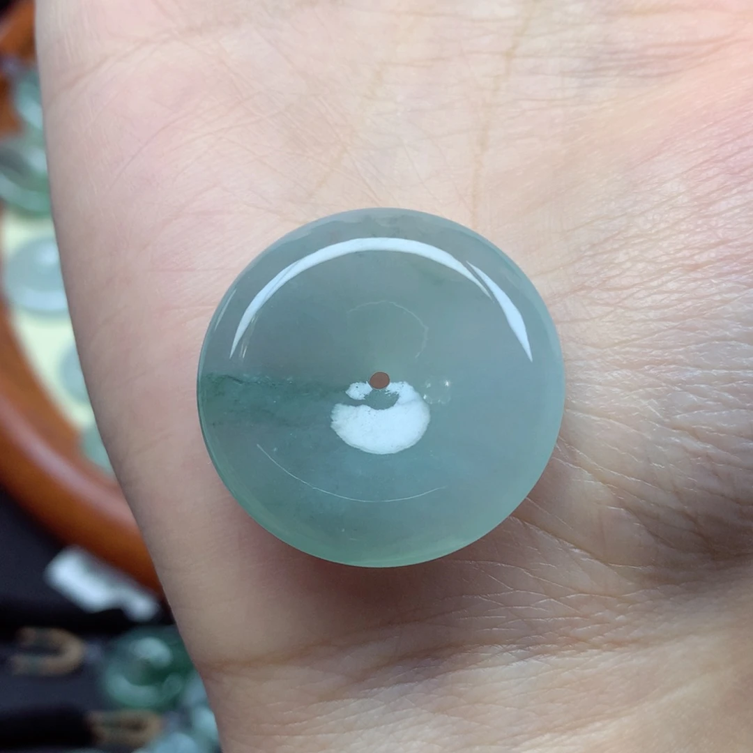 翡翠未镶嵌颈饰吊坠29.1/6.5mm
