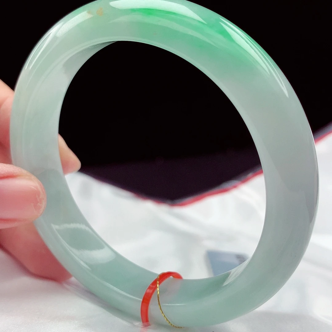 翡翠未镶嵌手镯59圈4834