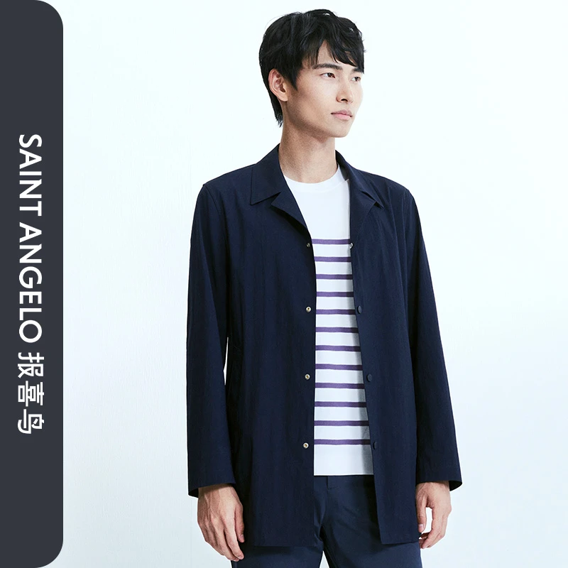 【商场同款】报喜鸟2025冬季新款商务休闲日常干部款翻领风衣通勤