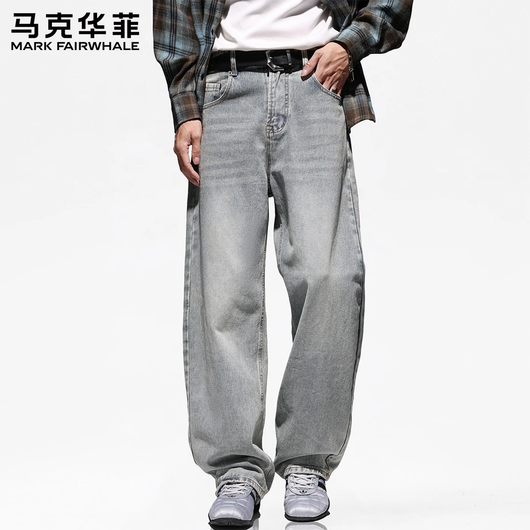 【简约百搭】马克华菲休闲舒适男士牛仔裤痞帅潮流款直筒裤高级男