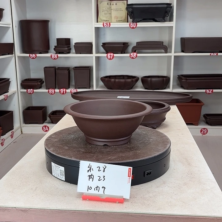 花盆紫砂小圆斗盆