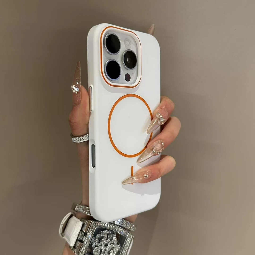 亲肤超薄磁吸适用iPhone15手机壳苹果16promax磨砂13高级14爆款12