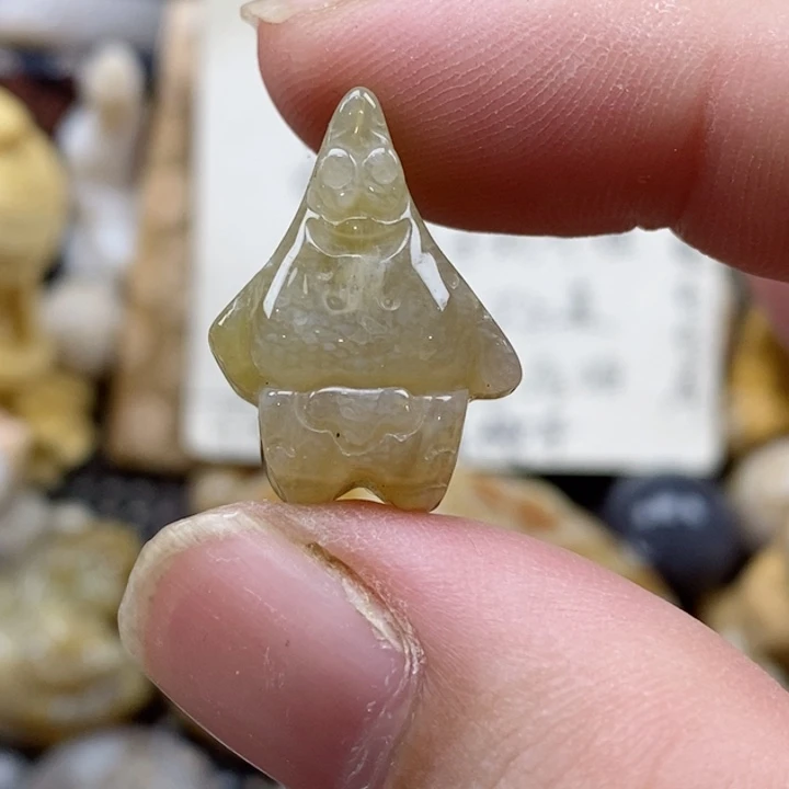 颈饰未镶嵌硅化珊瑚（珊瑚玉）小