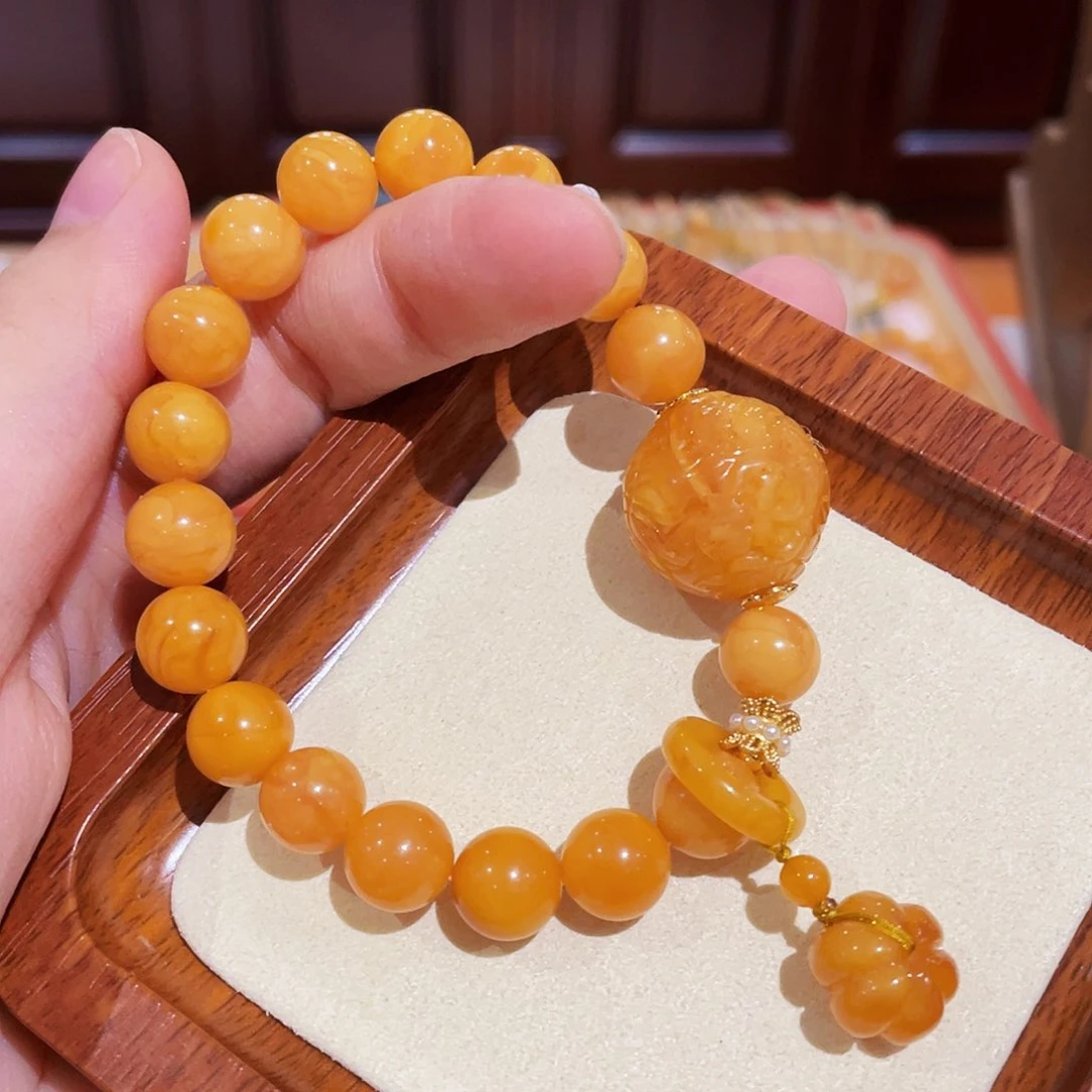 蜜蜡手链未镶嵌手串