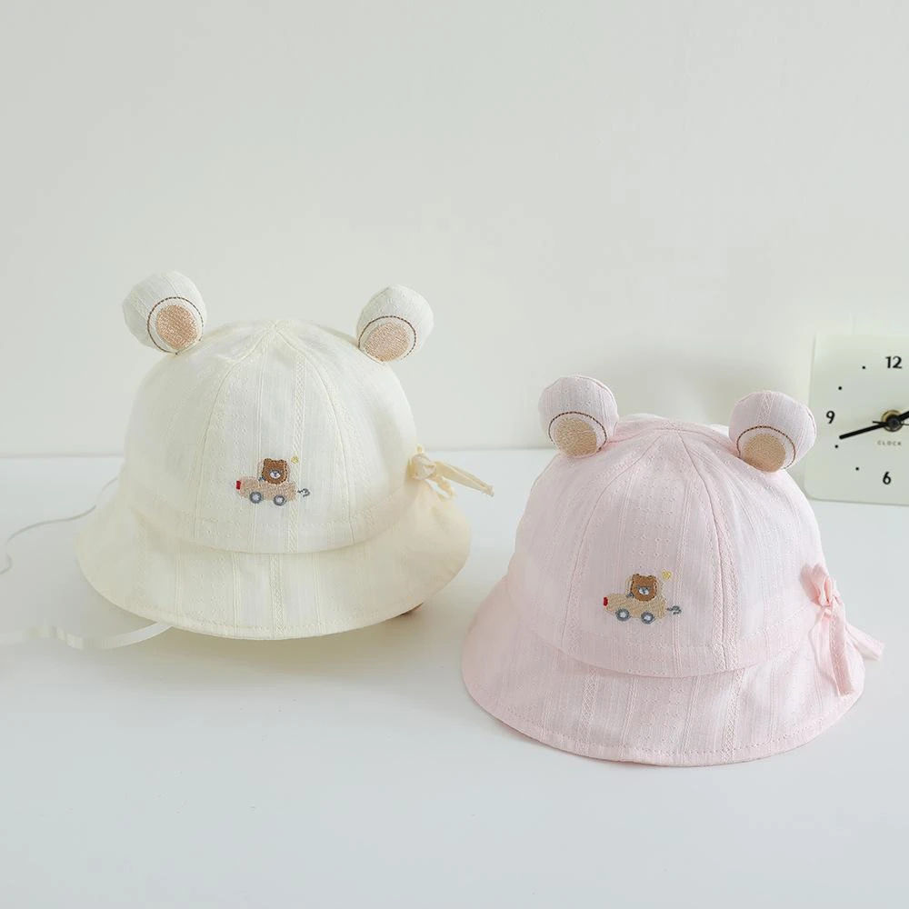 宝宝遮阳帽春夏季男女宝宝可爱渔夫帽休闲薄款透气婴幼儿防晒盆帽