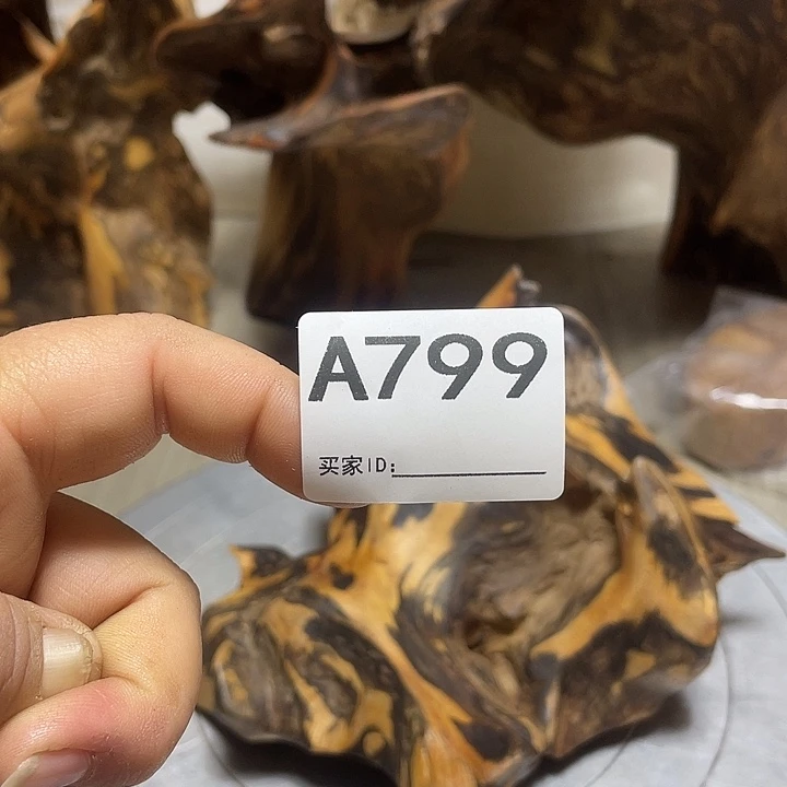 明***楷木直播间木质摆件