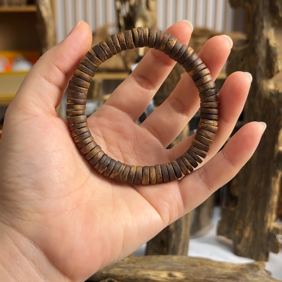 沉香沉香碎屑片片珠7克加