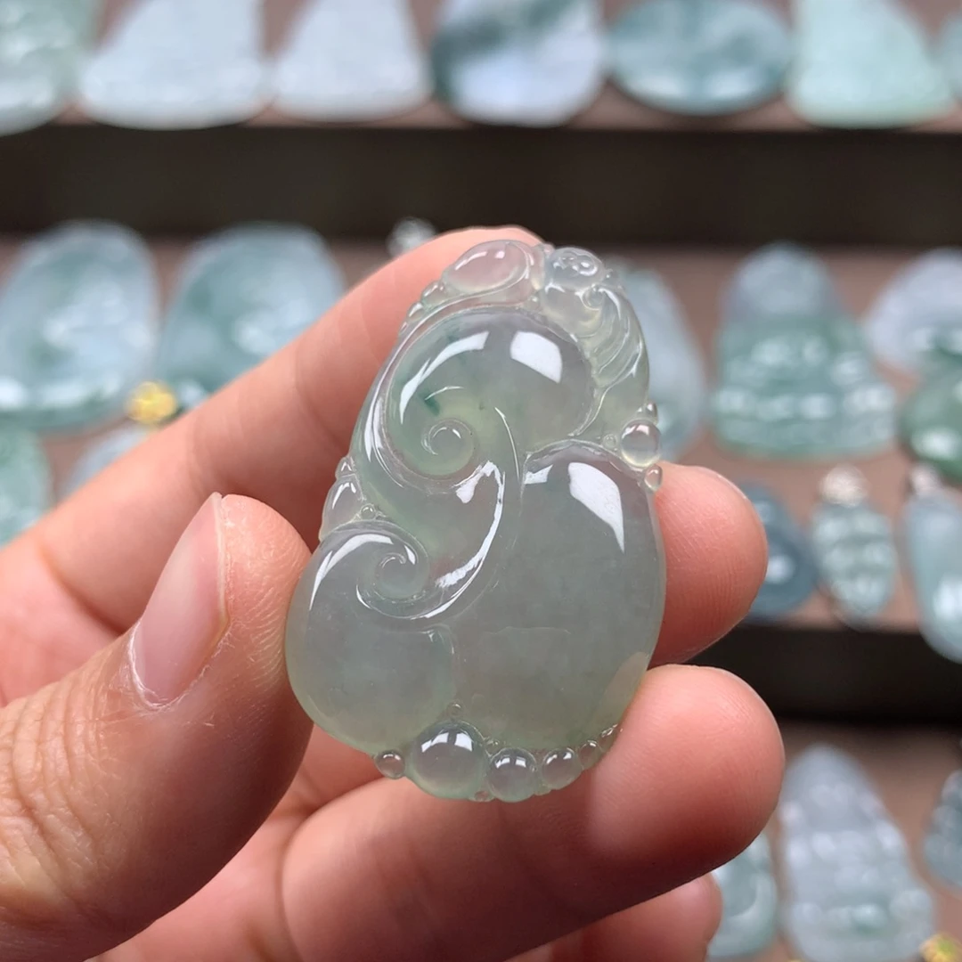 颈饰未镶嵌翡翠天然翡翠