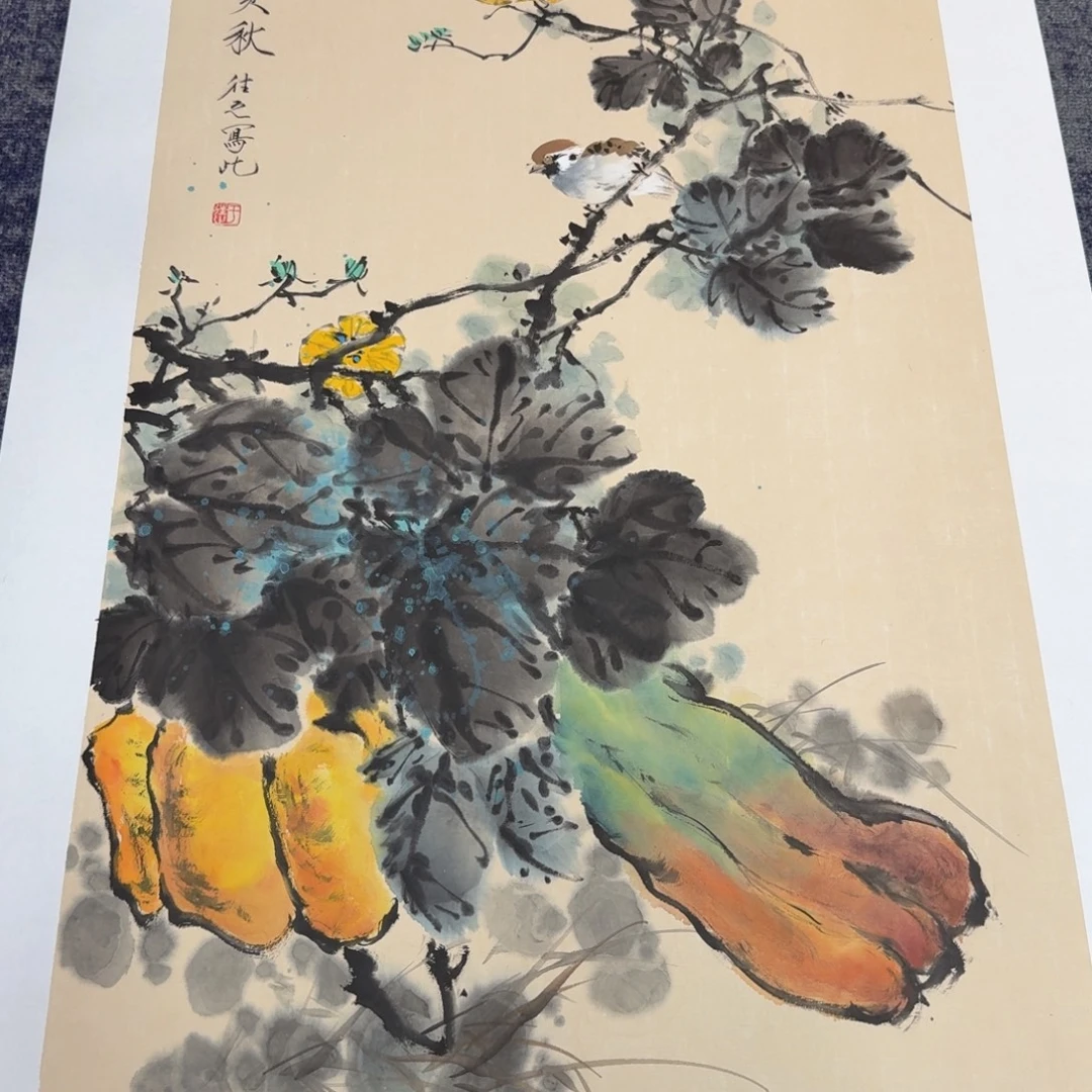 国画国画作品山水花鸟