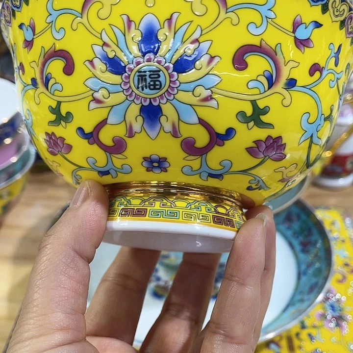 珐琅景德镇陶瓷瓷碗