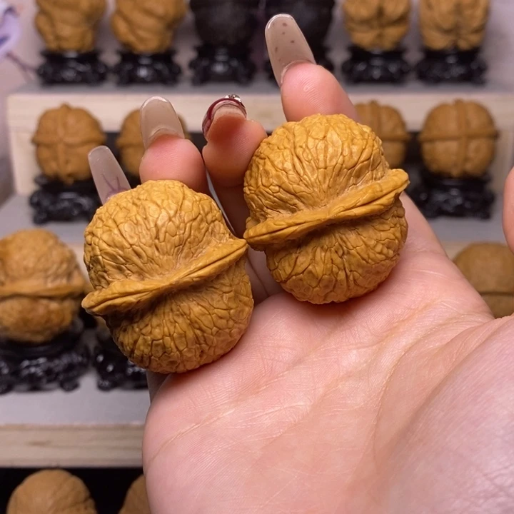 文玩核桃把件15Y—狮子头39尺46克