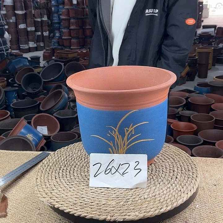 红陶紫砂花盆紫砂