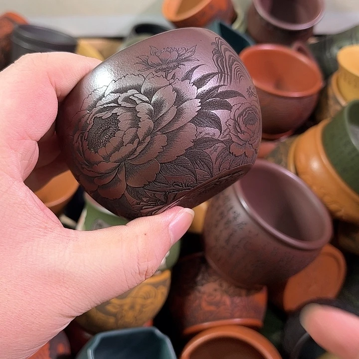 茶杯紫砂全手工紫砂主人杯